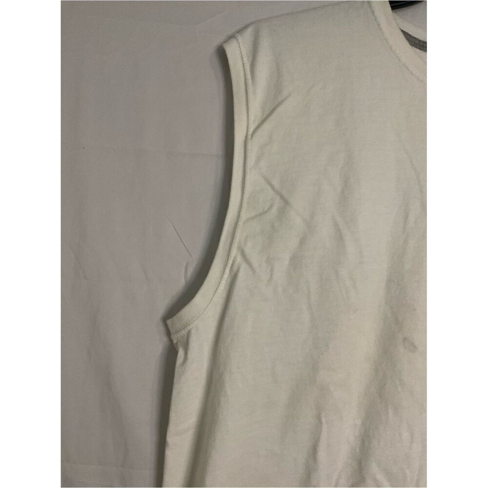 Fruit of the loom classic Men's White Sleeveless Crewneck Muscle Tank Sz 2XL - Picture 3 of 7